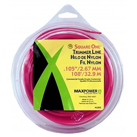 Maxpower Precision Parts Maxpower Precision Parts .105in. x 100ft. Square One Trimmer Line  332205 332205